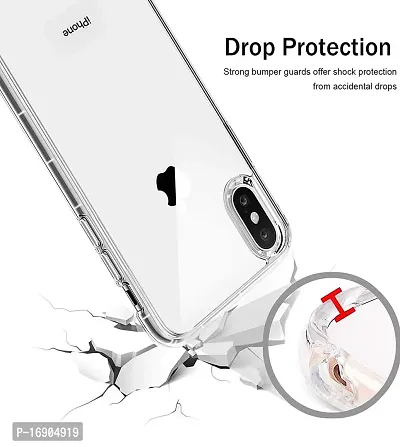 RRTBZ Soft Flexible Silicone Transparent Back Cover Compatible for iPhone X/XS-thumb3