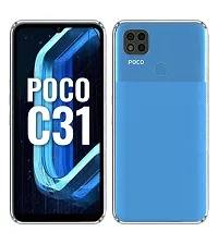 RRTBZ Transparent Soft Silicone TPU Flexible Back Cover Compatible for Poco C31 / Redmi 9 Activ-thumb1