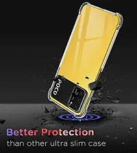 RRTBZ Transparent Soft Silicone TPU Flexible Back Cover Compatible for Xiaomi Poco M3 / Poco M3 with Mobile Ring Holder-thumb2