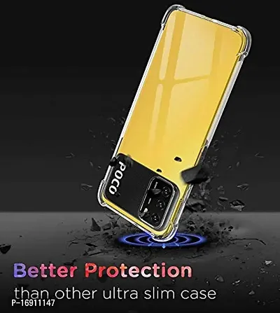 RRTBZ Transparent Soft Silicone TPU Flexible Back Cover Compatible for Xiaomi Poco M3 / Poco M3 with Mobile Ring Holder-thumb3