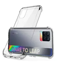 RRTBZ Soft Flexible Silicone Transparent Back Cover Compatible for Realme 8-thumb2