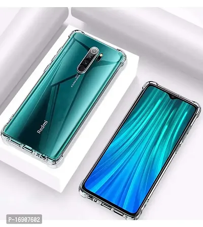 RRTBZ Transparent Soft Silicone TPU Flexible Back Cover Compatible for Xiaomi Redmi Note 8 Pro-thumb4