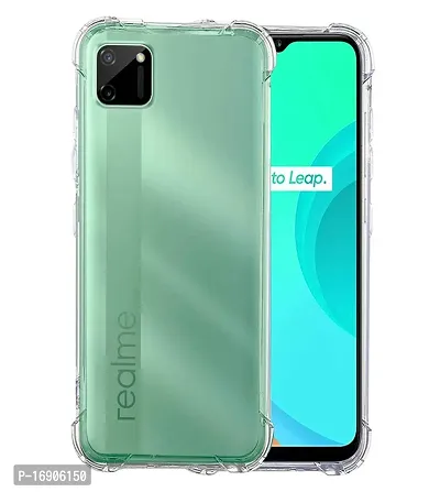 RRTBZ Soft TPU Transparent All Sides Protection Back Case Cover Compatible for Realme C11