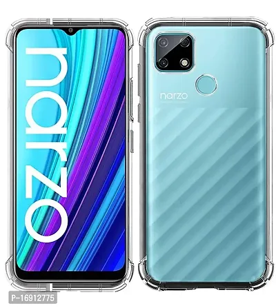 RRTBZ Soft TPU Transparent All Sides Protection Back Case Cover Compatible for Realme Narzo 30A-thumb2