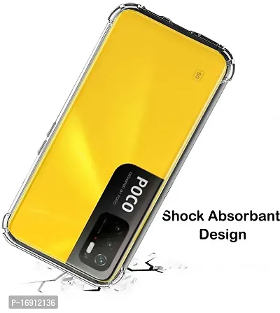 RRTBZ Soft Flexible Silicone Transparent Back Cover Compatible for Xiaomi Poco M3 Pro 5G-thumb3