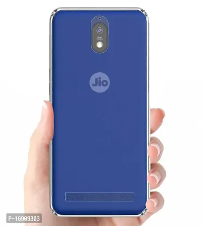 RRTBZ Transparent Soft Silicone TPU Flexible Back Cover Compatible for JioPhone Next-thumb3