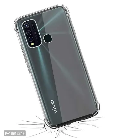 RRTBZ Soft Silicone Flexible Side Transparent Back Cover Compatible for Vivo Y30 / Vivo Y50-thumb4