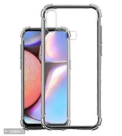 RRTBZ Transparent Soft Silicone TPU Flexible Back Cover Compatible for Samsung Galaxy A10s