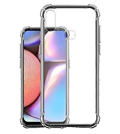 RRTBZ Transparent Soft Silicone TPU Flexible Back Cover Compatible for Samsung Galaxy A10s