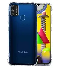 RRTBZ Transparent Soft Silicone TPU Flexible Back Cover Compatible for Samsung Galaxy M31 / Samsung Galaxy F41-thumb1