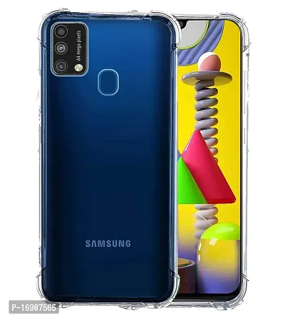 RRTBZ Transparent Soft Silicone TPU Flexible Back Cover Compatible for Samsung Galaxy M31 / Samsung Galaxy F41-thumb2