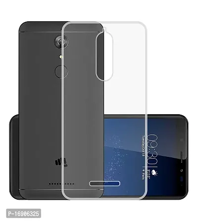 RRTBZ Transparent Soft Silicone TPU Flexible Back Cover Compatible for Micromax HS2 / Micromax Canvas Infinity-thumb2