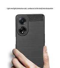 RRTBZ Soft Armor Back Case Compatible for Oppo F23 5G -Black-thumb3