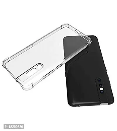 RRTBZ Transparent Soft Silicone TPU Flexible Back Cover Compatible for Vivo V15 Pro with USB OTG Adapter and Data Cable-thumb2