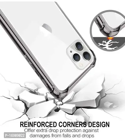 RRTBZ Soft Flexible Silicone Transparent Back Cover Compatible for iPhone 11 Pro-thumb5