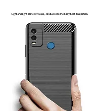 RRTBZ Carbon Fiber TPU Back Case Cover Compatible for Nokia G11 Plus -Black-thumb2