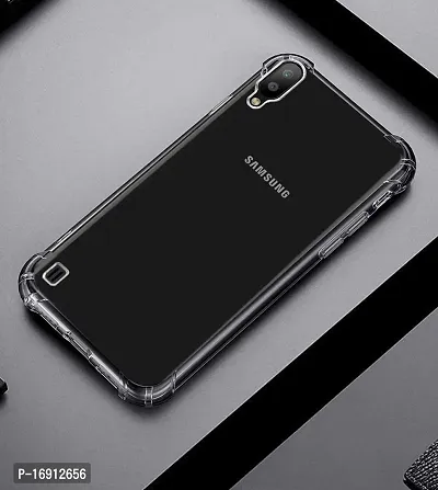 RRTBZ Transparent Soft Silicone TPU Flexible Back Cover Compatible for Samsung Galaxy M01-thumb4