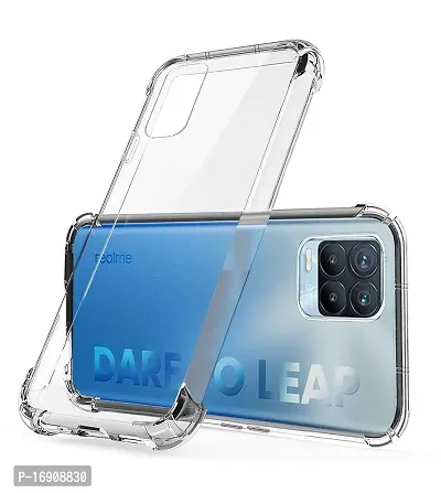 RRTBZ Transparent Soft Silicone TPU Flexible Back Cover Compatible for Realme 8 Pro-thumb2