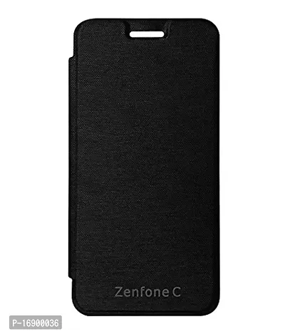 RRTBZ Flip Cover Case Compatible for Asus Zenfone C -Black-thumb0