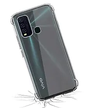 RRTBZ Transparent Soft Silicone TPU Flexible Back Cover Compatible for Vivo Y30 / Vivo Y50 with OTG Cable-thumb3