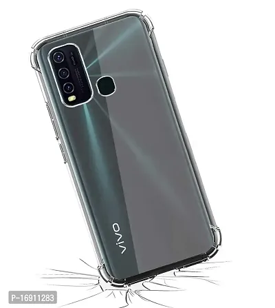 RRTBZ Transparent Soft Silicone TPU Flexible Back Cover Compatible for Vivo Y30 / Vivo Y50 with OTG Cable-thumb4