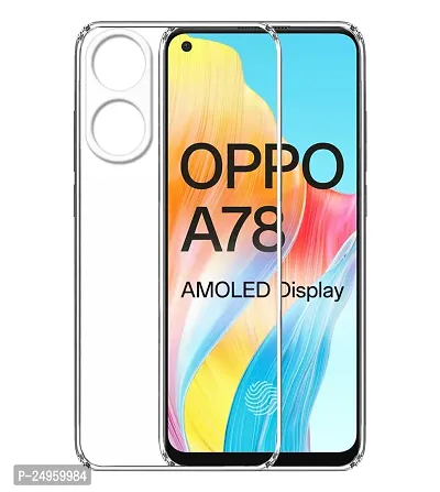 Stylish Silicon Back Cover Compatible For Oppo A78 4G