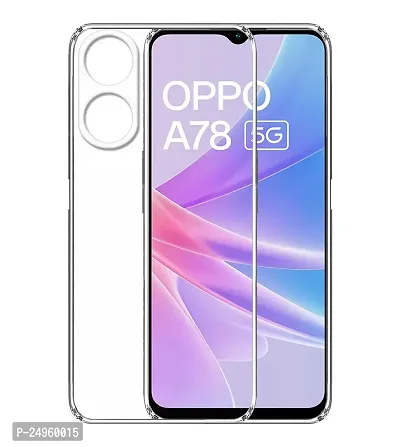 Stylish Silicon Back Cover Compatible For Oppo A78 5G