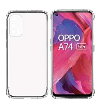 RRTBZ Transparent Soft Silicone TPU Flexible Back Cover Compatible for Oppo A74 5G-thumb2