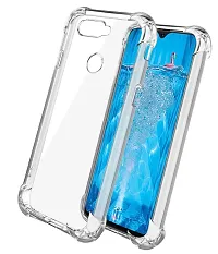 RRTBZ Soft TPU Transparent TPU Case Cover Compatible for Oppo F9 Pro with Earphone-thumb1