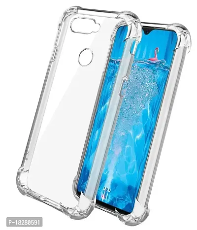 RRTBZ Soft TPU Transparent TPU Case Cover Compatible for Oppo F9 Pro with Earphone-thumb2