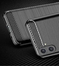 RRTBZ Carbon Fiber Armor Shock Proof TPU Back Case Cover Compatible for Samsung Galaxy M04/A04 -Black-thumb4