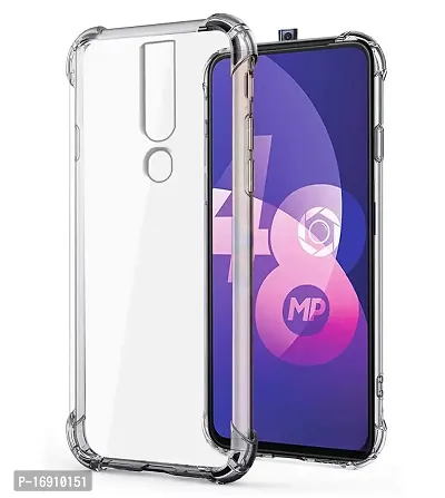 RRTBZ Soft Flexible Silicone Transparent Back Cover Compatible for Oppo F11 Pro-thumb0