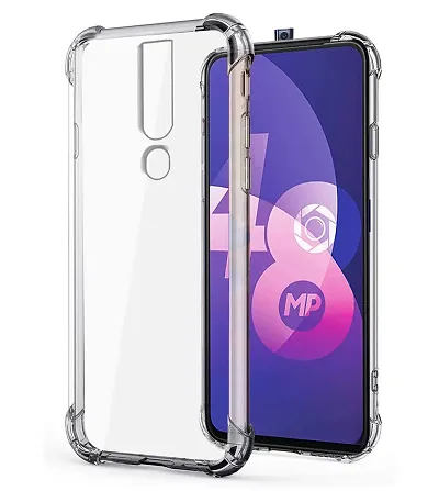 RRTBZ Soft Flexible Silicone Transparent Back Cover Compatible for Oppo F11 Pro