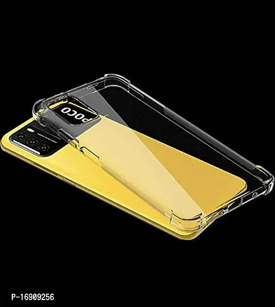 RRTBZ Transparent Soft Silicone TPU Flexible Back Cover Compatible for Xiaomi Poco M3 / Poco M3 with Stylus-thumb4