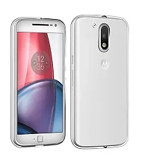 RRTBZ Transparent TPU Back Case Cover for Motorola Moto G4 Plus-thumb1