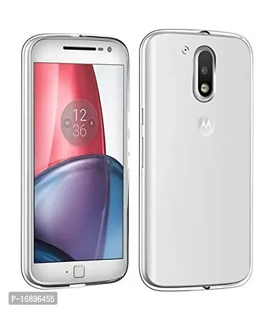 RRTBZ Transparent TPU Back Case Cover for Motorola Moto G4 Plus-thumb2