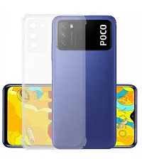 RRTBZ Transparent Soft Silicone TPU Flexible Back Cover Compatible for Xiaomi Poco M3 / Poco M3 with Mobile Ring Holder-thumb1