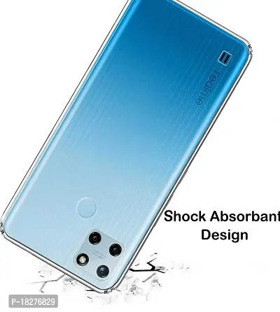 RRTBZ Transparent Soft Silicone TPU Flexible Back Cover Compatible for Realme C25Y with OTG Adapter and Screen Guard-thumb4