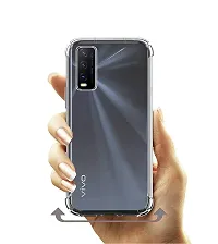 RRTBZ Transparent Soft Silicone TPU Flexible Back Cover Compatible for Vivo Y12s / Vivo Y20 / Vivo Y20i-thumb3