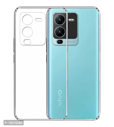 RRTBZ Soft Transparent TPU Case Cover Compatible for Vivo V25 Pro