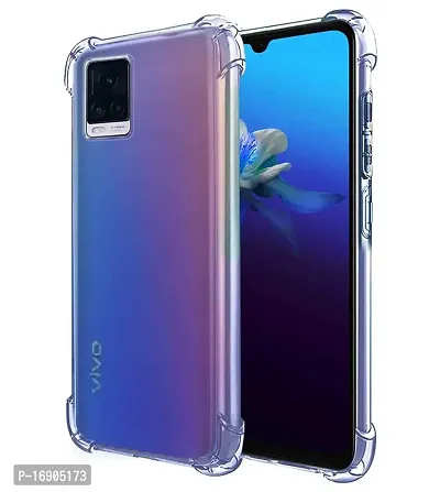 RRTBZ Transparent Soft Silicone TPU Flexible Back Cover Compatible for Vivo V20 / Vivo V 20