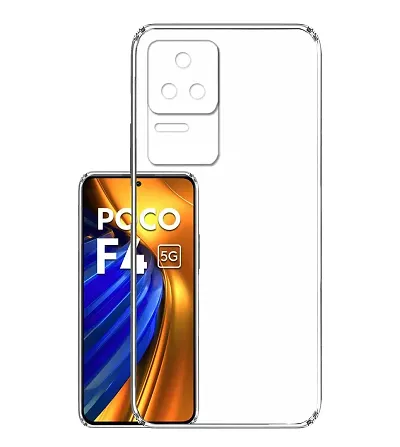 RRTBZ Transparent TPU Case Cover Compatible for Poco F4 5G