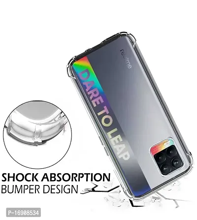 RRTBZ Soft Silicone Flexible Side Transparent Back Cover Compatible for Realme 8-thumb4