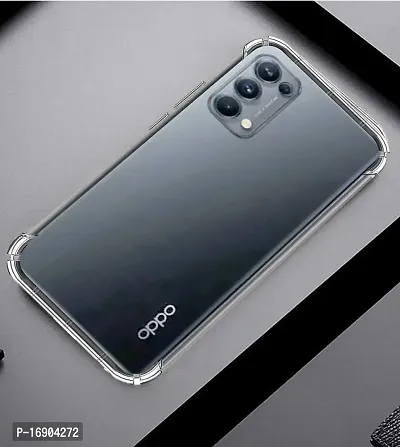 RRTBZ Soft Silicone Flexible Side Transparent Back Cover Compatible for Oppo Reno 5 Pro 5G-thumb3