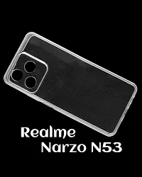 RRTBZ Soft Flexible Clear Back Case Cover Compatible for Realme Narzo N53 (Transparent TPU)-thumb4