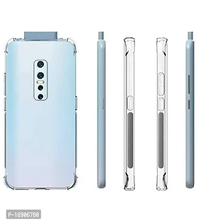 RRTBZ Transparent Soft Silicone TPU Flexible Back Cover Compatible for Vivo V17 Pro-thumb3