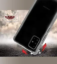 RRTBZ Soft Flexible Silicone Transparent Back Cover Compatible for Samsung Galaxy M51-thumb3