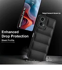 Silicon Puff Case with Camera Protection Compatible for Moto G34 5G,Motorola G34 5G -Black-thumb4