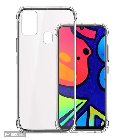 RRTBZ Transparent Soft Silicone TPU Flexible Back Cover Compatible for Samsung Galaxy M31 / Samsung Galaxy F41