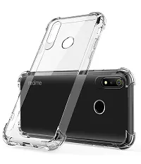 RRTBZ Transparent Soft Silicone TPU Flexible Back Cover Compatible for Realme 3 Pro-thumb1